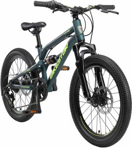 BIKESTAR Alu Kinder Jugend Mountainbike Vollgefedert, 7 Gang Shimano, 20 Zoll ab 6 - 7 Jahre | Fully MTB Scheibenbremse | Petrol BIKESTAR Alu Kinder Jugend Mountainbike Vollgefedert, 7 Gang Shimano, 20 Zoll ab 6 - 7 Jahre | Fully MTB Scheibenbremse | Petrol