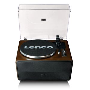 Lenco LS-470WA - Plattenspieler mit eingebauten Lautsprechern und Bluetooth® - Walnuss
