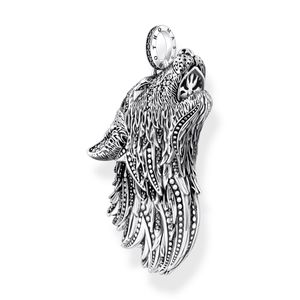 Thomas Sabo - PE966-643-21 - Anhänger - Unisex - 925er Silber geschwärzt - Wolf-Profil