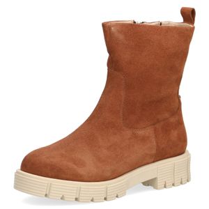 Caprice Lederstiefelette - Cognac Veloursleder Größe: 39 Normal