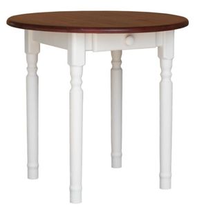 Okrúhly jedálenský stôl Kuchynský stôl biely Calvados 90 cm