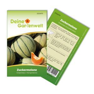 Zuckermelonen Charentais Samen - Cucumis melo - Melonensamen - Obstsamen - Saatgut für 15 Pflanzen