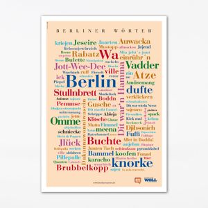 Poster Berliner Wörter (30x40 cm)