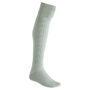EXTRA Lange Trachtensocken Strümpfe Trachtenlederhose Socken aus Baumwolle 75cm, Farbe:Natur, Größe:44-46