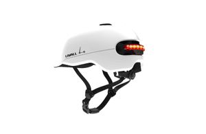 Livall C20 weiß Stadthelm mit Bremslicht und SOS-Alarm Größe 54-58 cm