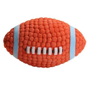 Rugby-Hundebiss-beständiges Haustier-Ton-Trainings-Ball-Spielzeug