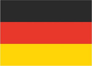 Printwear  | Fahne Deutschland - Farbe: Germany - Größe: 90 x 150 cm