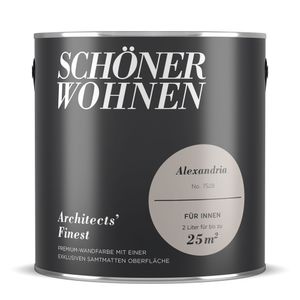 Schöner  Wohnen Architects' Finest Premium-Wandfarben samtmatter 2 Farbwahl, Farbe:7528 Alexandria