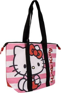 CERDÁ LIFE'S LITTLE MOMENTS Veľká plážová taška Hello Kitty - Vodotesná, ľahká a pevná - Plážová taška s množstvom úložného priestoru a vreciek, ideálna na dovolenku, k bazénu a na cesty.