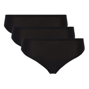 Chantelle Damen Tanga 3er Pack - String, SoftStretch, nahtlos, unsichtbar, Einheitsgröße Schwarz 36-44