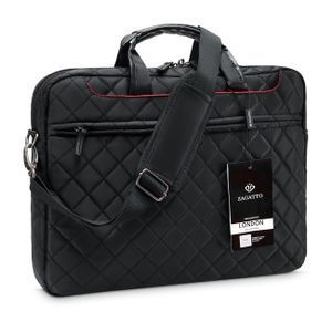 Zagatto Qualität ZG112 15,6 Zoll Notebooktasche Aktentasche Laptop-Tasche Schultasche laptoptasche Schwarz Schutztasche sleeve
