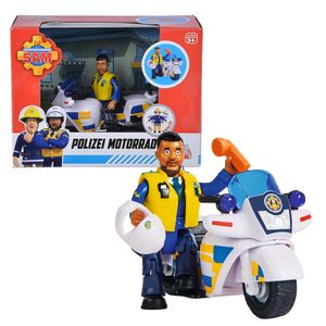 Feuerwehrmann Sam Polizei-Motorrad (mit Figur)