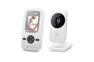 Motorola Nursery Babyphone - VM481 - mit Kamera - 2-Zoll-Farbdisplay Elterneinheit - Infrarot-Nachtsicht - Digitaler Zoom - Reichweite bis zu 300 Meter - Weiß