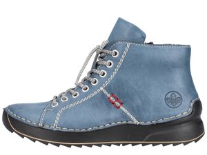 Rieker Damen Schuhe Stiefeletten Schnürung 71510, Größe:39 EU, Farbe:Blau