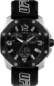 Timex Herren Uhr Armbanduhr Chronograph Analog Silikon TW2V58600 UFC Icon