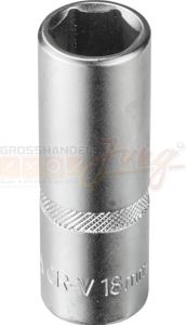 Stecknuss Sechskant 18mm 6 Kant 1/2' lang (CR-V)