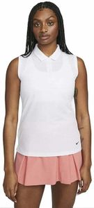 Nike Dri-Fit Victory Womens Sleeveless Golf White/Black S Polo-Shirt