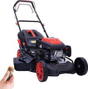 STAHLMANN Rasenmäher Benzin mit Antrieb BR532 – 7,0PS (5,1kW) 224ccm mit Antrieb, 53cm Schnittbreite, Mulchen, Schnitthöhenverstellung