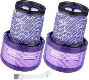 Filter für Dyson V12 Slim Absolute Extra/Total Clean/Fluffy Staubsauger, 2 Stück Akku Staubsauger Ersatzfilter Ersatzteil, rsetzen Sie # 971517-01