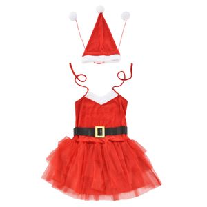 [en.casa]® Weihnachtskostüm für Frauen - Weihnachten Party Nikolaus Outfit Kleid Xmas