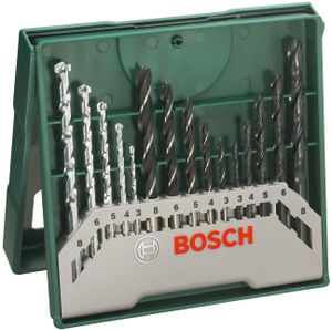 Bosch Mini-X-Line Mixed-Set Bohrer-Set 15-teilig