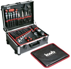 kwb Werkzeug-Koffer Trolley  inkl. Werkzeug-Set, 175 -teilig, gefüllt, robust
