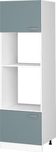 Vicco Mikrowellenschrank R-Line, 60 cm, Blau-Grau/Weiß