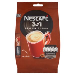 Nescafé 3In1 Brauner Zucker Instant-Kaffee Getränk 165 G (10 X 16,5 G)