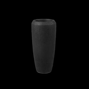 Klocke Design Pflanzgefäß/Bodenvase schwarz ⌀ 34 cm x H 75 cm