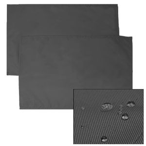 JEMIDI Outdoor Platzdecken Tischset Platzdeckchen Tischunterlage Tischuntersetzer wasserabweisend Platzset 2er Pack Anthrazit JEMIDI Outdoor Platzdecken Tischset Platzdeckchen Tischunterlage Tischuntersetzer wasserabweisend Platzset 2er Pack Anthrazit