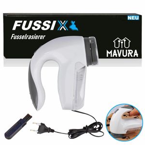 FUSSIX Fusselrasierer Elektrische Fusselfräse Kleiderrasierer Wollrasierer, Flusenentferner mit Auffangbehälter