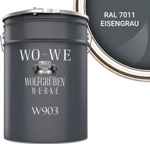 Heizkörperlack Heizungsfarbe Heizkörperfarbe W903 Eisengrau RAL 7011 - 5L