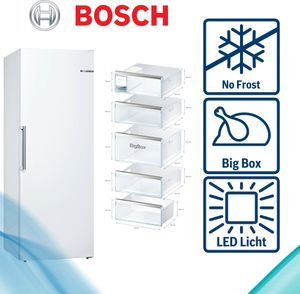 Bosch Freistehender Gefrierschrank Weiss GSN58AWDV