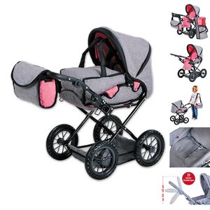 Knorrtoys 63122 - Puppenwagen Ruby - jeans grey