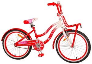 20 ZOLL Kinder Mädchen Fahrrad Kinderfahrrad Mädchenfahrrad Kinderrad Mädchenrad Bike Rad Rücktritt Rücktrittbremse LOVELY Rot 2092