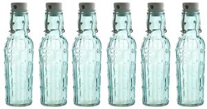 6 Glasflaschen 500ml mit Bügelverschluss und Silikonring