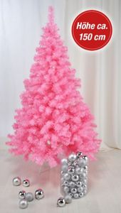 Künstlicher Weihnachtsbaum pink Tanne Christbaum 1,5m