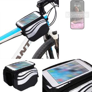 K-S-Trade Rahmentasche Fahrrad-Halterung kompatibel mit Apple iPhone 14 Pro Rahmenhalterung Fahrrad Handyhalterung Fahrradtasche Handy Smartphone