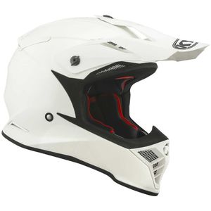 KYT Skyhawk Plain Motocross Helm Farbe: Weiß, Grösse: M (57/58)