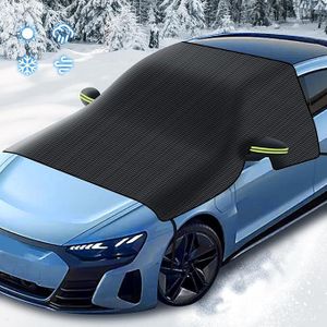 Frontscheibenabdeckung Winter,Windschutzscheibenabdeckung Auto, 600D Oxford Stoff Scheibenabdeckung Auto WinterEIS Frost Staub Wasserbeständig, für Meisten Autos Geeignet