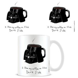 Disney Meme - Star Wars - Dark Side Coffee - Keramik Tasse - Größe Ø8,5 H9,5 cm