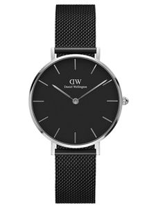 Daniel Wellington - Zegarek Daniel Wellington DW00100202 Classic Petite Ashfield Black Silver (32 mm)