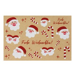 Oblique Unique Weihnachtsmann Aufkleber Frohe Weihnachten Sticker für Weihnachten Weihnachtsaufkleber Weihnachtsdeko