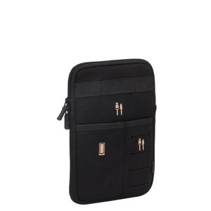 Rivacase Reiseorganizer 7"-8", schwarz, extra Fach für Tablet, Schlingen für Kabel und Adapter