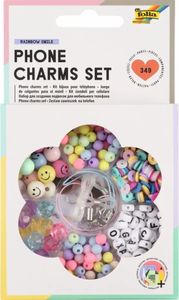 folia 32029 folia Perlen-Set Phone Charms Set mehrfarbig