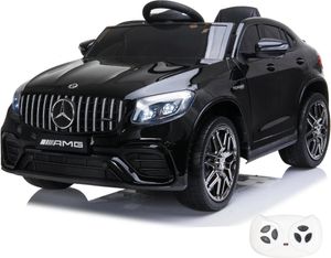 Kinder Elektroauto 12V - Mercedes GLC63s AMG - 1 bis 6 Jahre - mit Fernbedienung - Schwarz Kinder Elektroauto 12V - Mercedes GLC63s AMG - 1 bis 6 Jahre - mit Fernbedienung - Schwarz