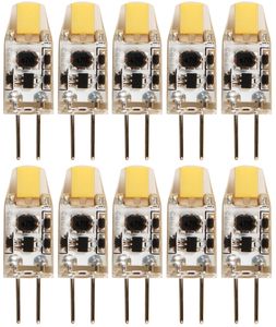 10er-Sparpack LED-Stiftsockellampe McShine "Silicia COB", G4, 12V, 1W, 110lm, warmweiß