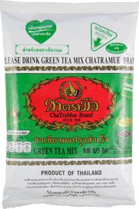 [ 200g ] ChaTraMue Brand NUMBER ONE Grüner Tee Mischung Jasmingeschmack / Thai Green Tea Mix