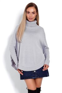 PeeKaBoo Damen Poncho Marcel grau universell