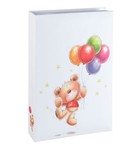 Baby Bear Fotoalbum für 300 Fotos in 10x15 cm Kinder Memoalbum Foto Album - Farbe: Balloon